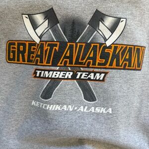 Gray Great Alaskan Timber Team Hoody